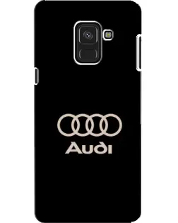 Чехол для Samsung Galaxy A8 2018 (A530F) с картинкой «Audi — золотой логотип»