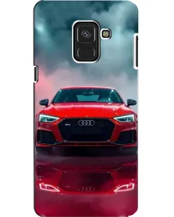 Чехол для Samsung Galaxy A8 2018 (A530F) с картинкой «Audi RS — красный стиль»
