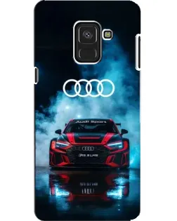 Чехол для Samsung Galaxy A8 2018 (A530F) с картинкой «Audi Sport — неон»