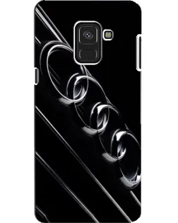Чехол для Samsung Galaxy A8 2018 (A530F) с картинкой «Audi — абстрактные кольца»