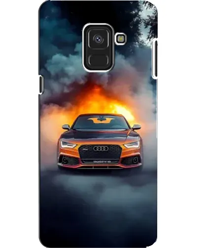 Чехол для Samsung Galaxy A8 2018 (A530F) с картинкой «Audi в огненном дыму» Чехол для Samsung Galaxy A8 2018 (A530F) с картинкой «Audi в огненном дыму»