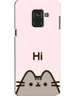 Чехол для Samsung Galaxy A8 2018 (A530F) с картинкой «Пушин говорит Hi» Чехол для Samsung Galaxy A8 2018 (A530F) с картинкой «Пушин говорит Hi»