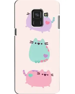 Чехол для Samsung Galaxy A8 2018 (A530F) с картинкой «Pusheen трио» Чехол для Samsung Galaxy A8 2018 (A530F) с картинкой «Pusheen трио»