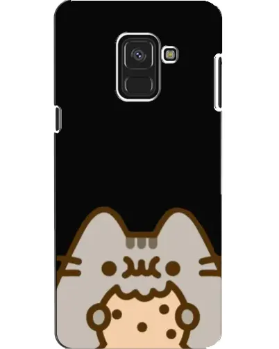 Чехол для Samsung Galaxy A8 2018 (A530F) с картинкой «Пушин на черном»