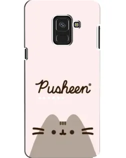 Чехол для Samsung Galaxy A8 2018 (A530F) с картинкой «Pusheen логотип» Чехол для Samsung Galaxy A8 2018 (A530F) с картинкой «Pusheen логотип»