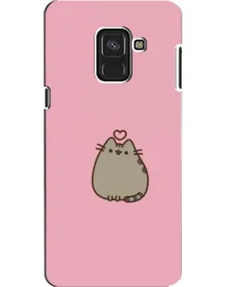 Чехол для Samsung Galaxy A8 2018 (A530F) с картинкой «Pusheen сердце» Чехол для Samsung Galaxy A8 2018 (A530F) с картинкой «Pusheen сердце»