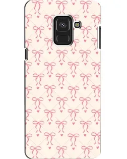 Чехол для Samsung Galaxy A8 2018 (A530F) с картинкой «Розовые бантики Coquette»
