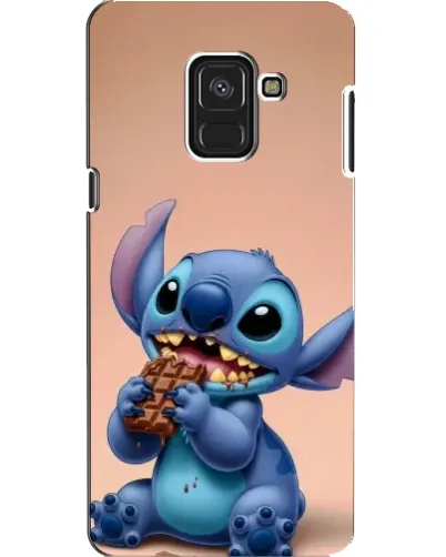 Чехол для Samsung Galaxy A8 2018 (A530F) с картинкой «Стич ест шоколад» Чехол для Samsung Galaxy A8 2018 (A530F) с картинкой «Стич ест шоколад»