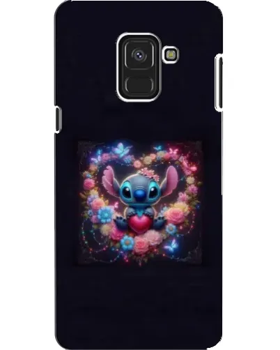 Чехол для Samsung Galaxy A8 2018 (A530F) с картинкой «Stitch в цветах» Чехол для Samsung Galaxy A8 2018 (A530F) с картинкой «Stitch в цветах»