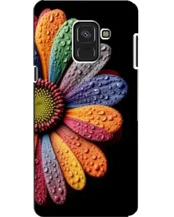 Чехол для Samsung Galaxy A8 2018 (A530F) с картинкой «Радужный цветок»