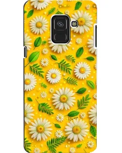 Чехол для Samsung Galaxy A8 2018 (A530F) с картинкой «Ромашковое солнце»