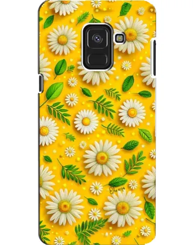 Чехол для Samsung Galaxy A8 2018 (A530F) с картинкой «Ромашковое солнце»