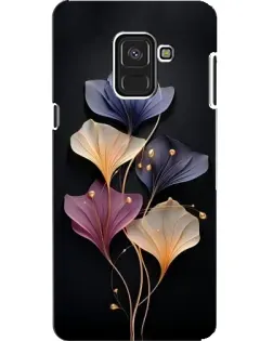 Чехол для Samsung Galaxy A8 2018 (A530F) с картинкой «Лиловые цветы грации»