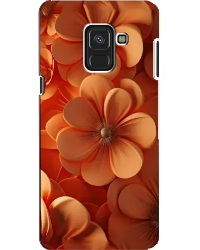 Чехол для Samsung Galaxy A8 2018 (A530F) с картинкой «Оранжевый макро цветок»