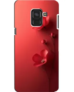 Чехол для Samsung Galaxy A8 2018 (A530F) с картинкой «Маковые соцветия»