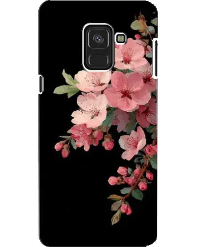 Чехол для Samsung Galaxy A8 2018 (A530F) с картинкой «Розовая ветка сакуры»