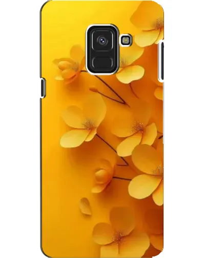 Чехол для Samsung Galaxy A8 2018 (A530F) с картинкой «Золотые лепестки»