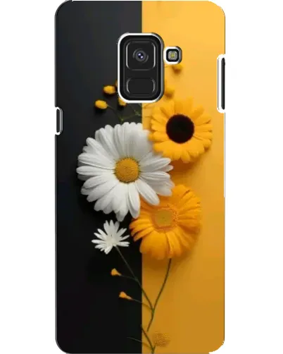 Чехол для Samsung Galaxy A8 2018 (A530F) с картинкой «Подсолнух и ромашка»