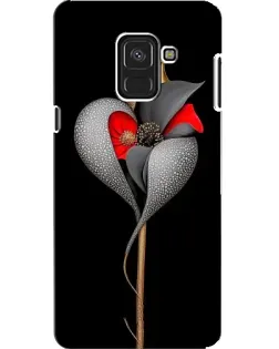 Чехол для Samsung Galaxy A8 2018 (A530F) с картинкой «Серебряный фантазийный цветок»