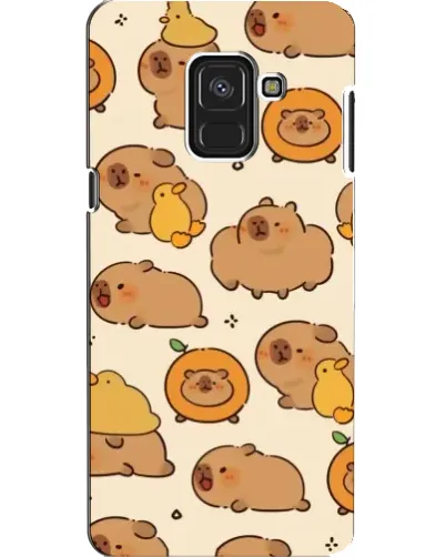 Чехол для Samsung Galaxy A8 2018 (A530F) с картинкой «Капибары с апельсинами» Чехол для Samsung Galaxy A8 2018 (A530F) с картинкой «Капибары с апельсинами»