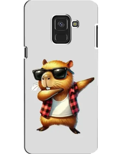 Чехол для Samsung Galaxy A8 2018 (A530F) с картинкой «Капибара рэпер даб» Чехол для Samsung Galaxy A8 2018 (A530F) с картинкой «Капибара рэпер даб»