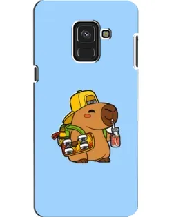 Чехол для Samsung Galaxy A8 2018 (A530F) с картинкой «Капибара на скейте»