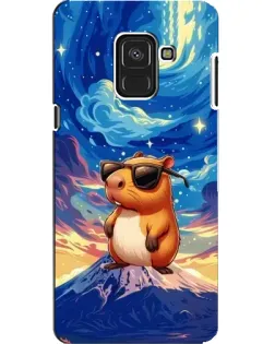 Чехол для Samsung Galaxy A8 2018 (A530F) с картинкой «Капибара Ван Гога»