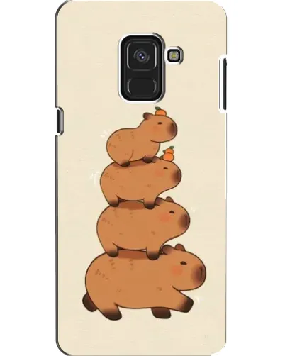 Чехол для Samsung Galaxy A8 2018 (A530F) с картинкой «Башня из капибар» Чехол для Samsung Galaxy A8 2018 (A530F) с картинкой «Башня из капибар»