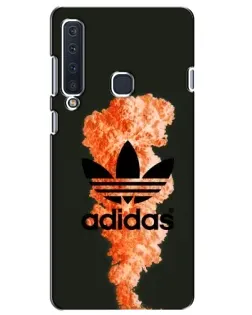 Чохол для Samsung Galaxy A9 2018 (A920) з картинкою «Помаранчевий дим Adidas»