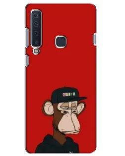 Чехол для Samsung Galaxy A9 2018 (A920) с картинкой «Bored Ape — красный фон»