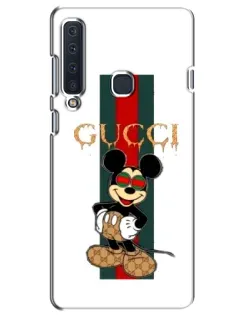 Чехол для Samsung Galaxy A9 2018 (A920) с картинкой «Микки Маус Gucci — полосы»