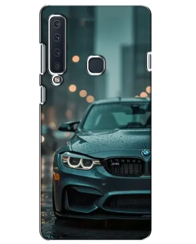 Чехол для Samsung Galaxy A9 2018 (A920) с картинкой «BMW в огнях города»