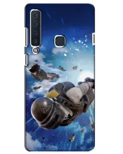 Чехол для Samsung Galaxy A9 2018 (A920) с картинкой «Десант PUBG — прыжок»