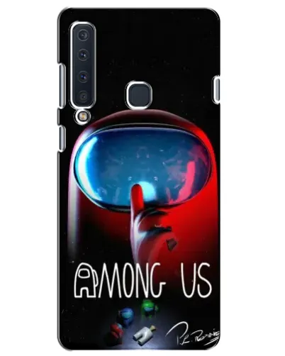 Чехол для Samsung Galaxy A9 2018 (A920) с картинкой «Красный импостер — макро»