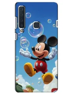 Чехол для Samsung Galaxy A9 2018 (A920) с картинкой «Mickey и мыльные пузыри»
