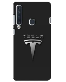 Чохол для Samsung Galaxy A9 2018 (A920) з картинкою «Сталевий логотип Tesla» Чохол для Samsung Galaxy A9 2018 (A920) з картинкою «Сталевий логотип Tesla»