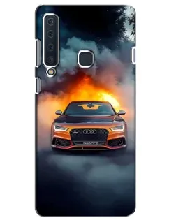 Чехол для Samsung Galaxy A9 2018 (A920) с картинкой «Audi в огненном дыму» Чехол для Samsung Galaxy A9 2018 (A920) с картинкой «Audi в огненном дыму»