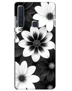 Чехол для Samsung Galaxy A9 2018 (A920) с картинкой «Монохромные астры»