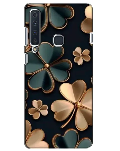 Чехол для Samsung Galaxy A9 2018 (A920) с картинкой «Клевер в золоте»