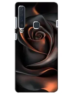 Чехол для Samsung Galaxy A9 2018 (A920) с картинкой «Шелковая черная роза»