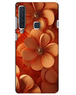 Чехол для Samsung Galaxy A9 2018 (A920) с картинкой «Оранжевый макро цветок»