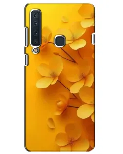 Чехол для Samsung Galaxy A9 2018 (A920) с картинкой «Золотые лепестки»