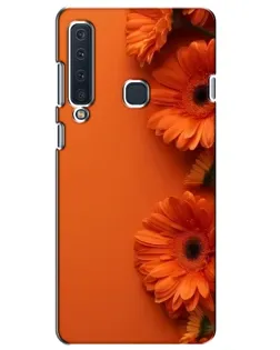 Чехол для Samsung Galaxy A9 2018 (A920) с картинкой «Оранжевые герберы»