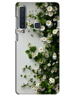 Чехол для Samsung Galaxy A9 2018 (A920) с картинкой «Ветка мелких белых цветов»