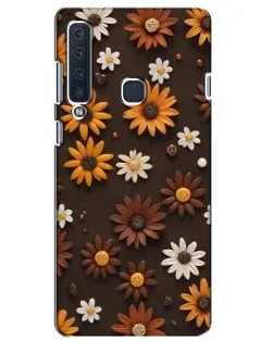 Чехол для Samsung Galaxy A9 2018 (A920) с картинкой «Узор из маленьких подсолнухов»