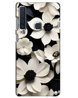 Чехол для Samsung Galaxy A9 2018 (A920) с картинкой «Объемные белые цветы»