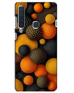 Чехол для Samsung Galaxy A9 2018 (A920) с картинкой «Объемные оранжевые сферы»