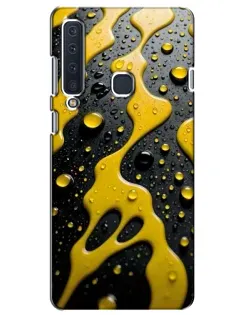 Чехол для Samsung Galaxy A9 2018 (A920) с картинкой «Жидкое желтое золото»