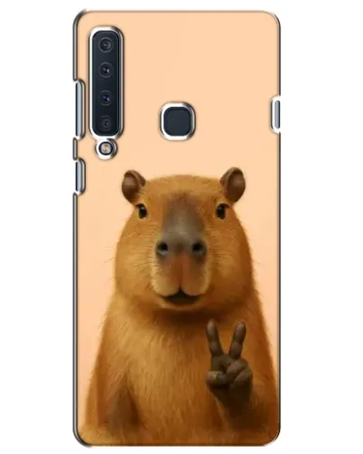 Чехол для Samsung Galaxy A9 2018 (A920) с картинкой «Капибара виктория»