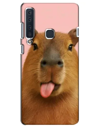 Чехол для Samsung Galaxy A9 2018 (A920) с картинкой «Капибара с языком»